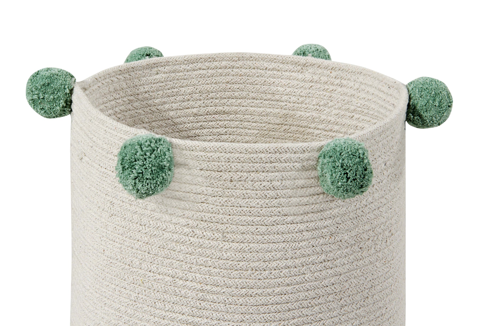 Basket Bubbly Natural- Green
