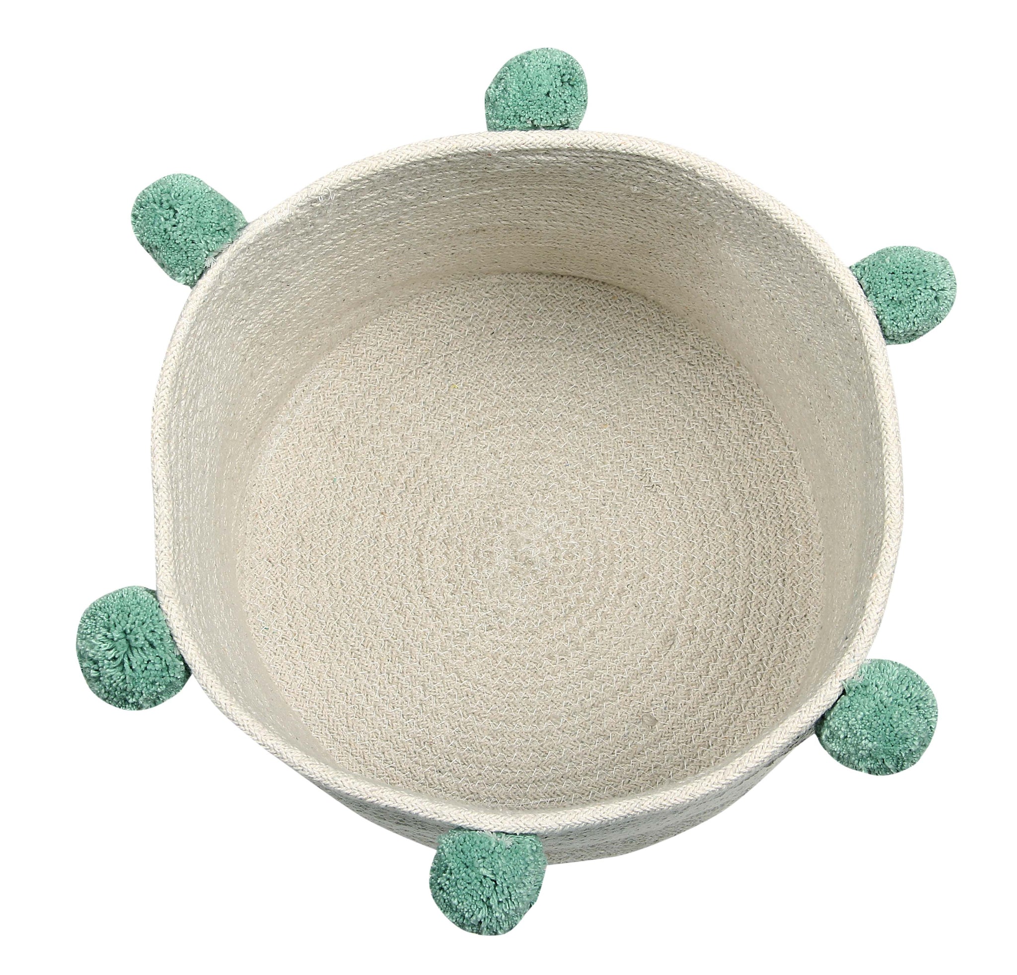 Basket Bubbly Natural- Green