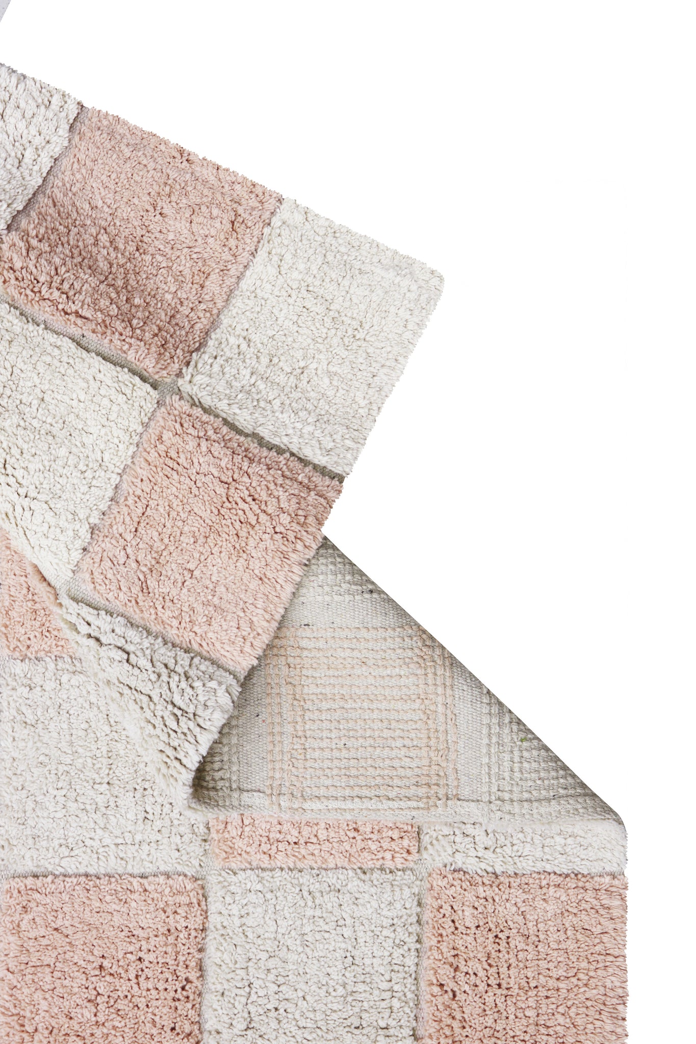 Washable Rug Kitchen Tiles Rose- M
