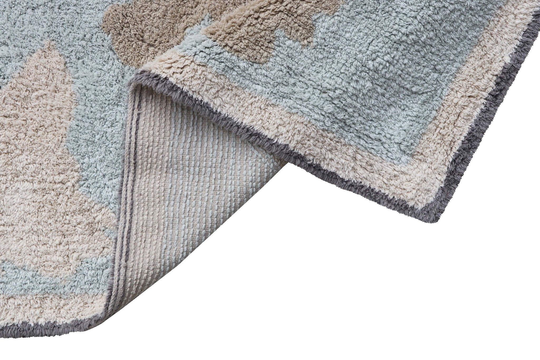 Washable Rug Vintage Map- M