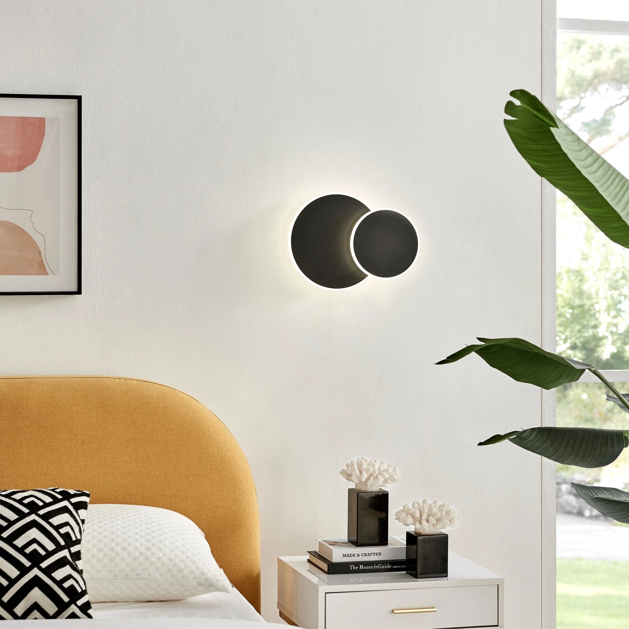 Luna Eclipse Two Circle Multiuse Lamp // Black