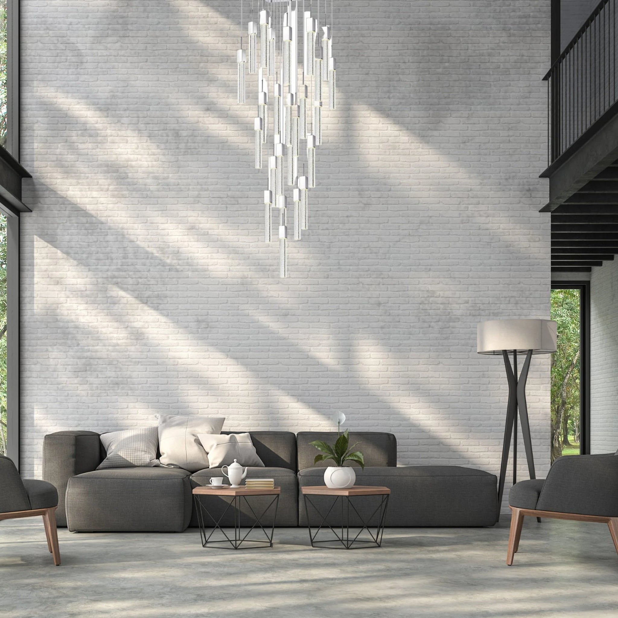 Sparkling Night Chandelier Vertical // XL 25 Light