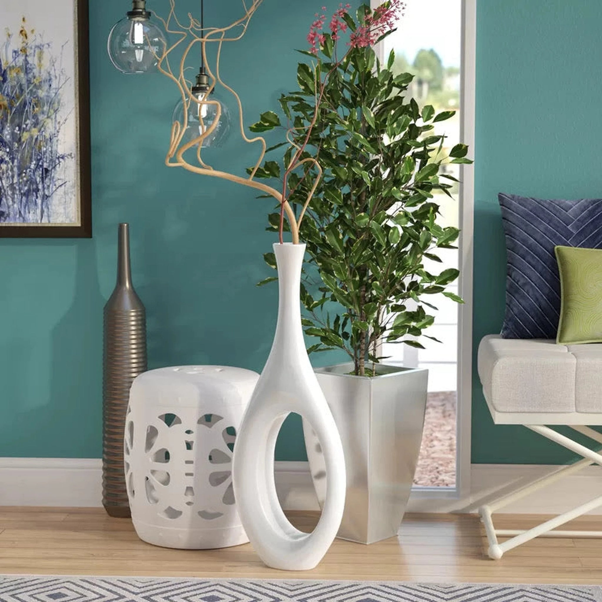 Trombone Vase // Large White