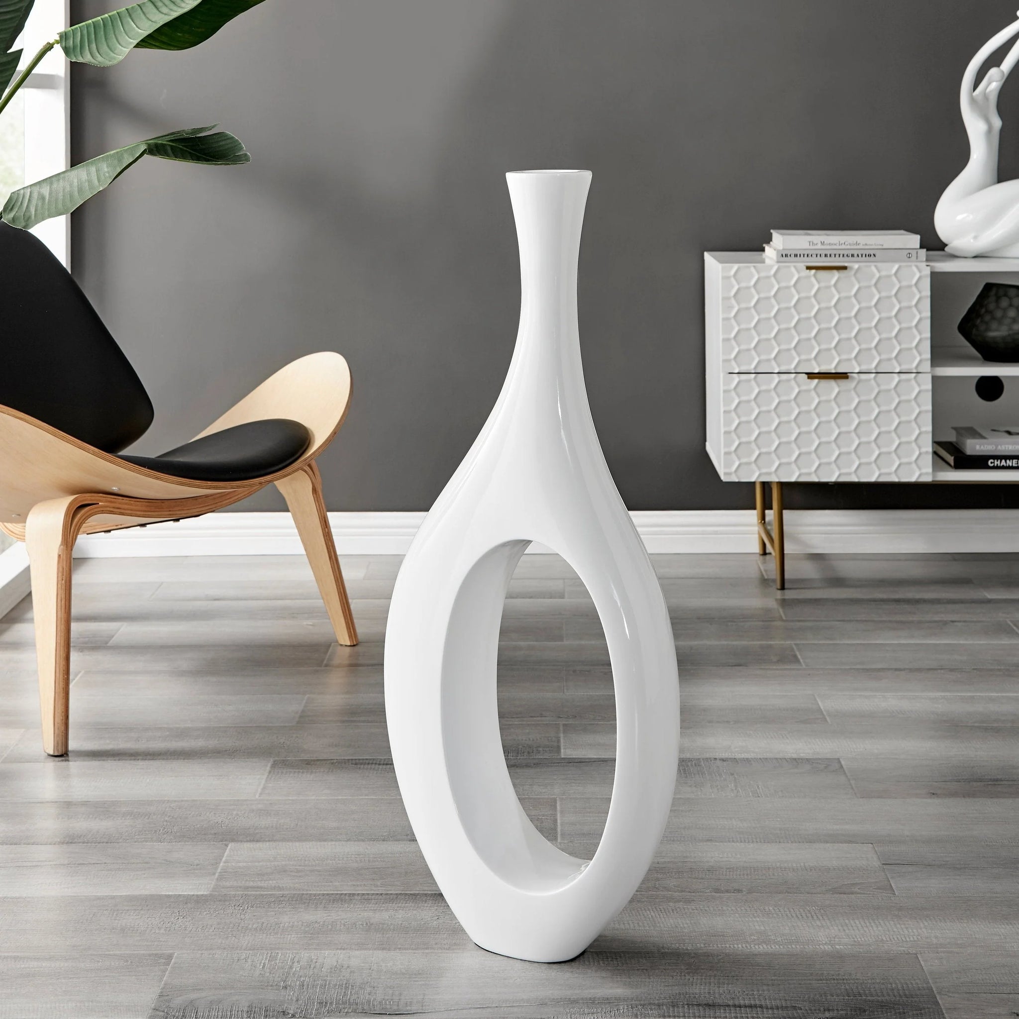 Trombone Vase // Large White