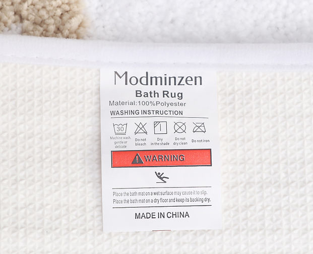 Au Naturel Bath Mat- White