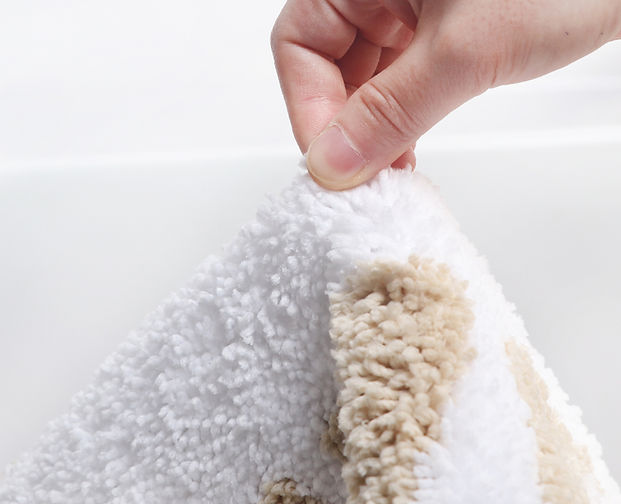 Au Naturel Bath Mat- White