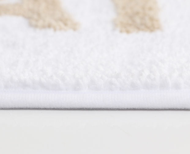 Au Naturel Bath Mat- White